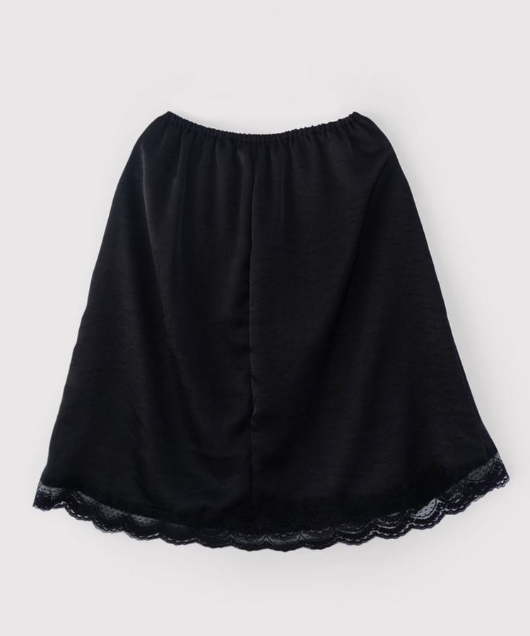 シフォンサテンミディスカート