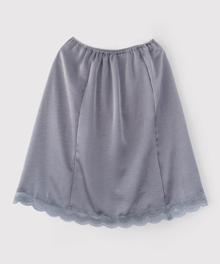 シフォンサテンミディスカート