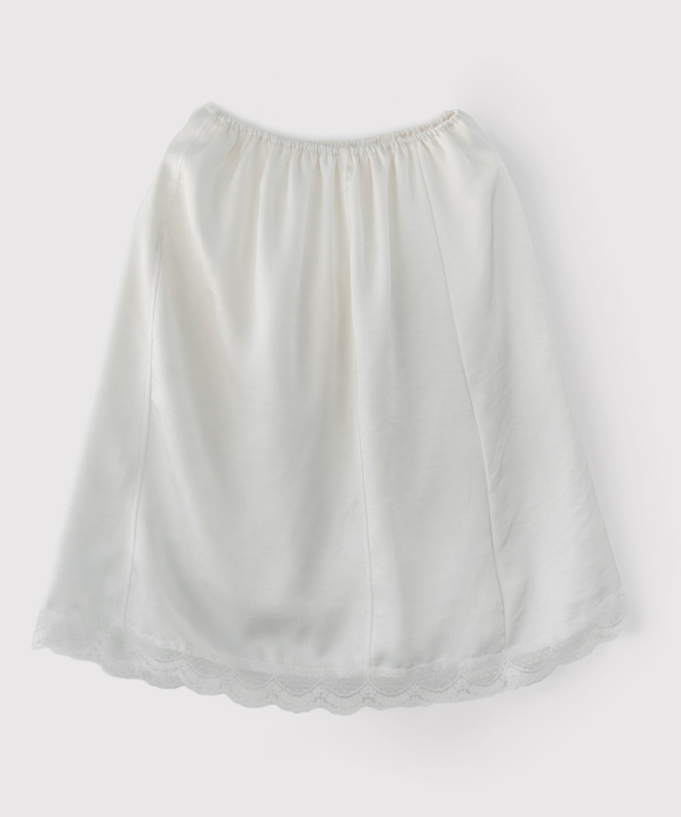 シフォンサテンミディスカート