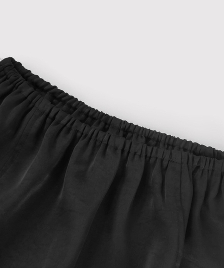 シフォンサテンミディスカート