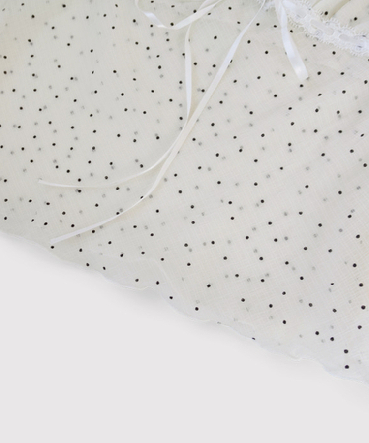 ドットシフォンレイヤードビスチェ