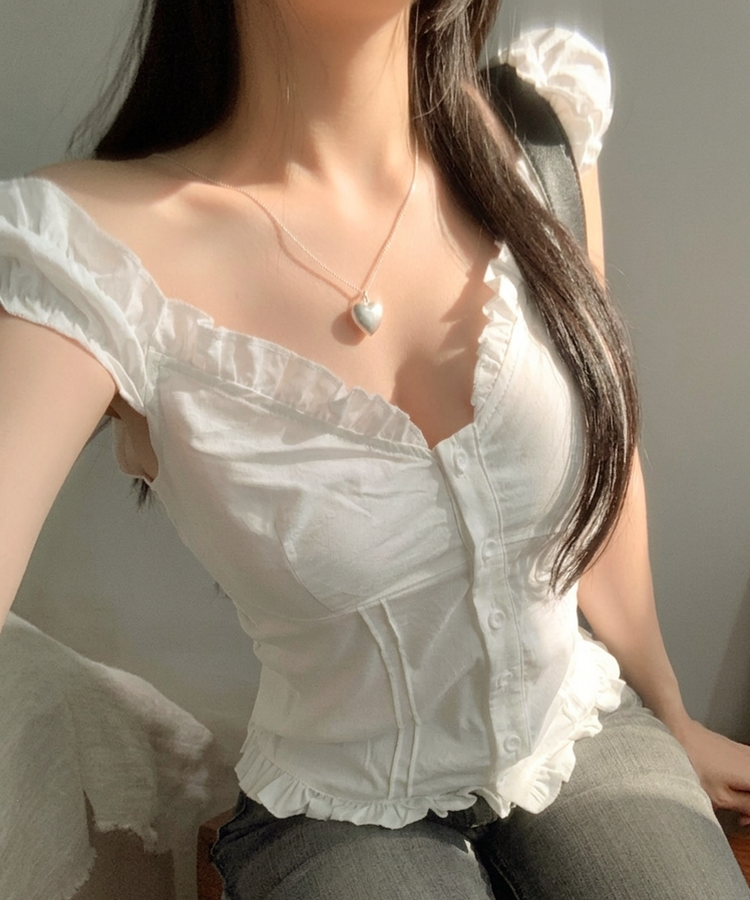 フリルキャミソールブラウス IVORY