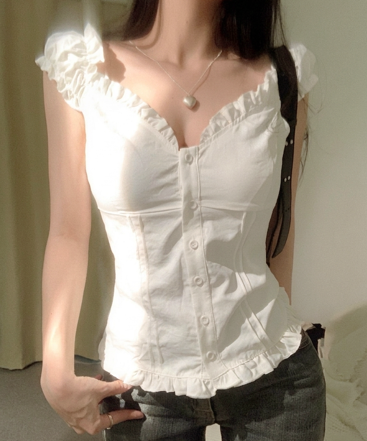 フリルキャミソールブラウス IVORY