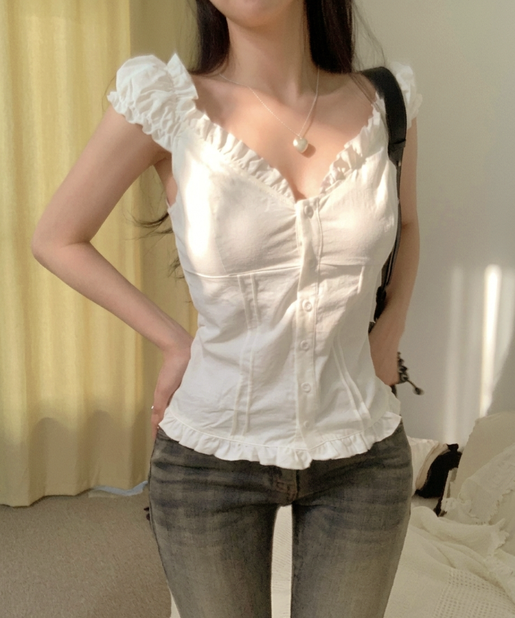 フリルキャミソールブラウス IVORY