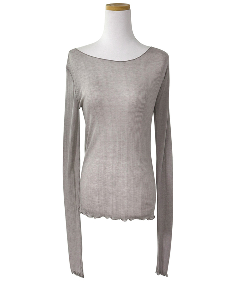 ウェーブシアー長袖Tシャツ(5color)