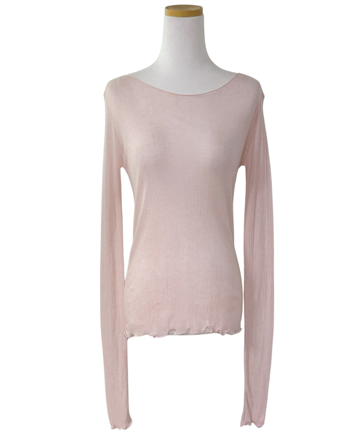 ウェーブシアー長袖Tシャツ(5color)