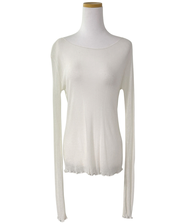 ウェーブシアー長袖Tシャツ(5color)