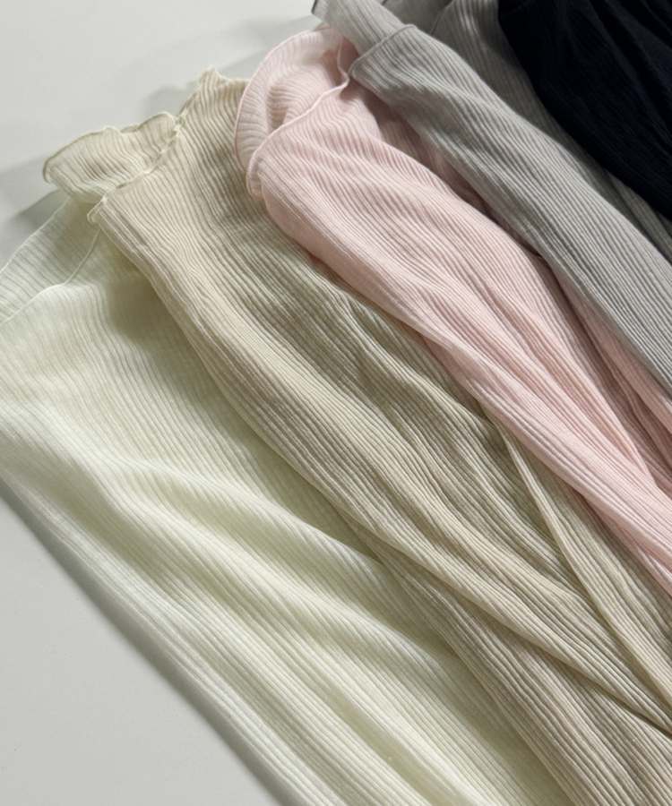 ウェーブシアー長袖Tシャツ(5color)