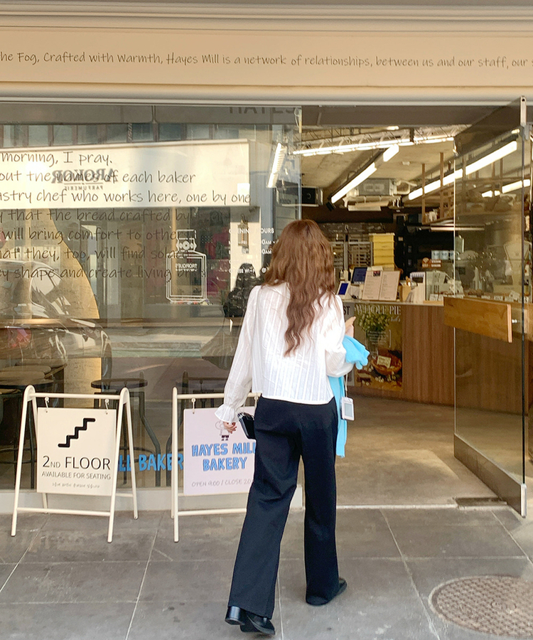 【丈別】デイリーコットンワイドパンツ BLACK