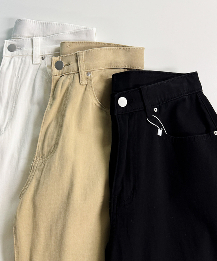 【丈別】デイリーコットンワイドパンツ