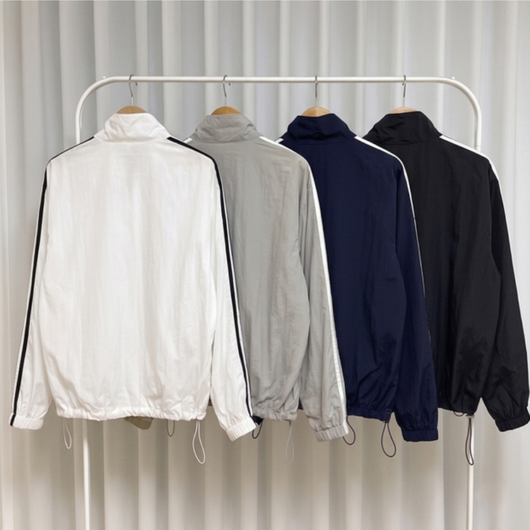 トラックラインジップアップウィンドブレーカー