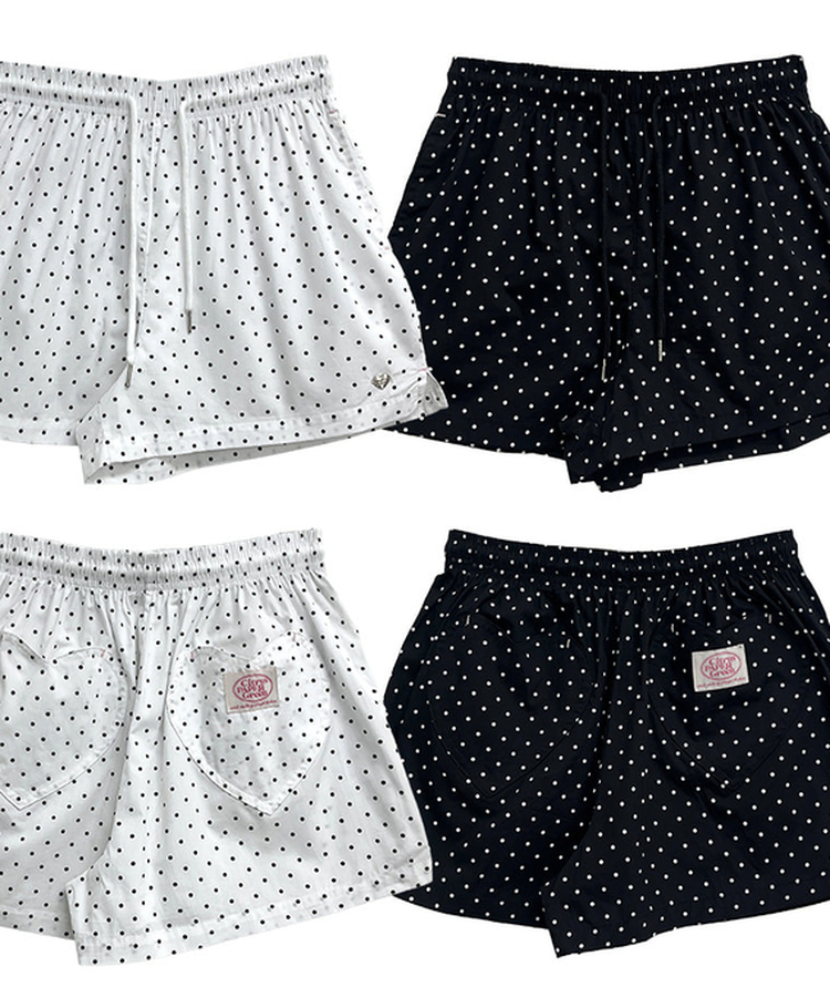 バンディングドットハートポケットショートパンツ