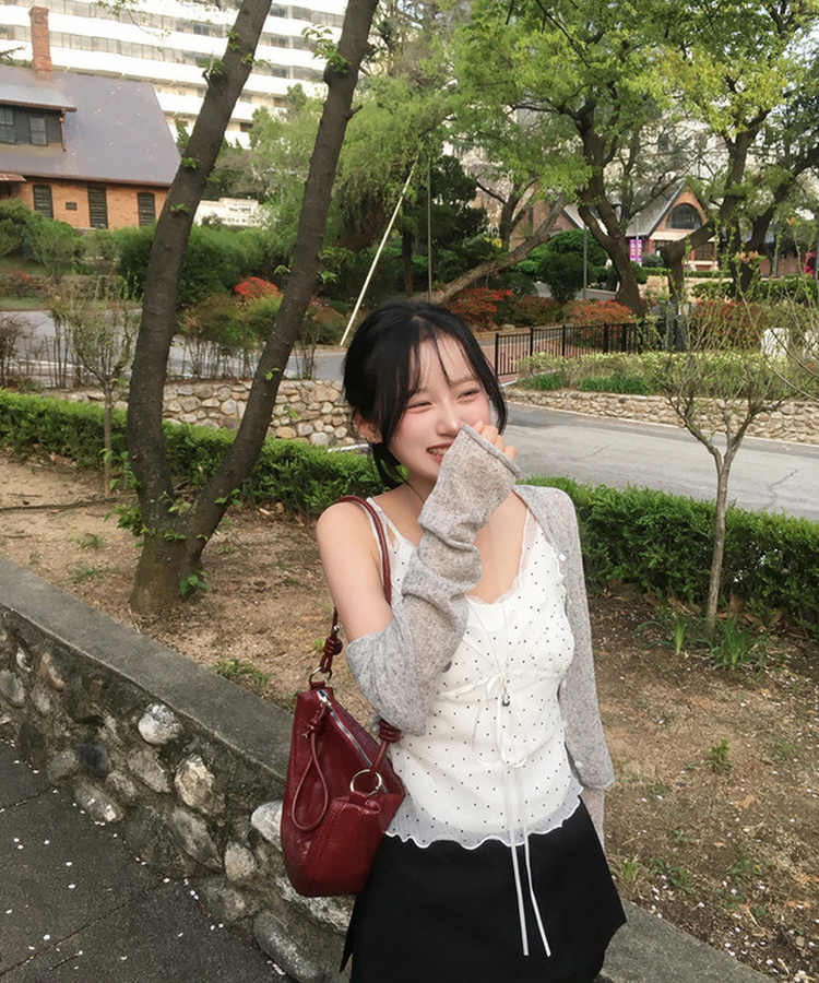 ドットシースルーキャミソールブラウス IVORY