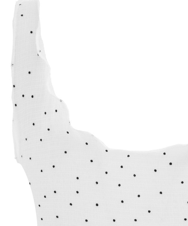 ドットシースルーキャミソールブラウス