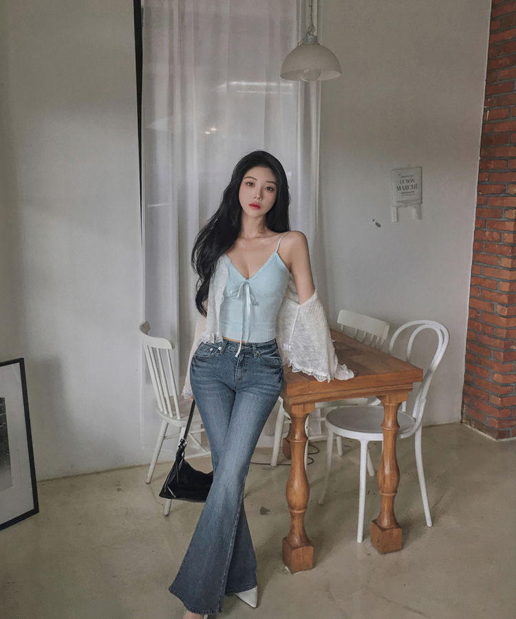 レースフリルシースルーカーディガン(6color) WHITE