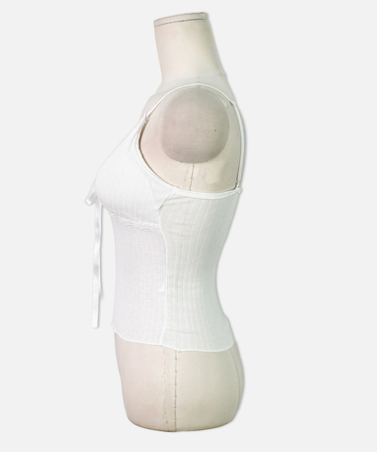 レースリボンリブキャミソール(5color)