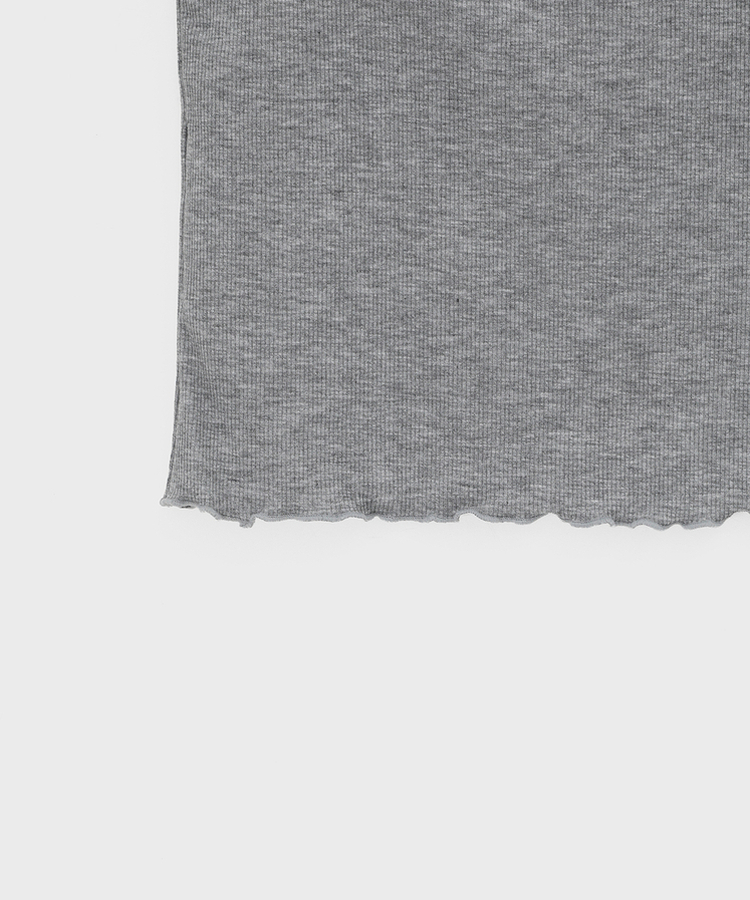 【カップ付き】レースクロップフリルキャミソール