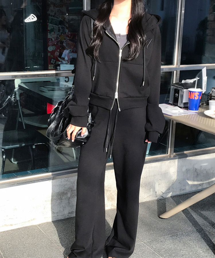 シンプルボタンストラップキャミソール CHARCOAL