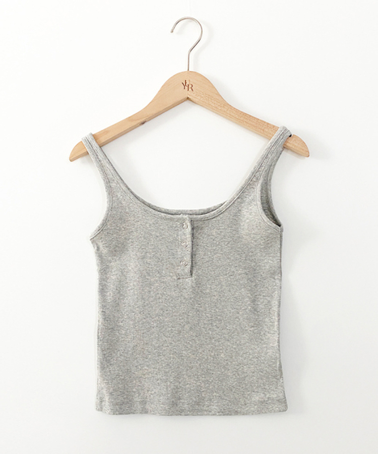 シンプルボタンストラップキャミソール