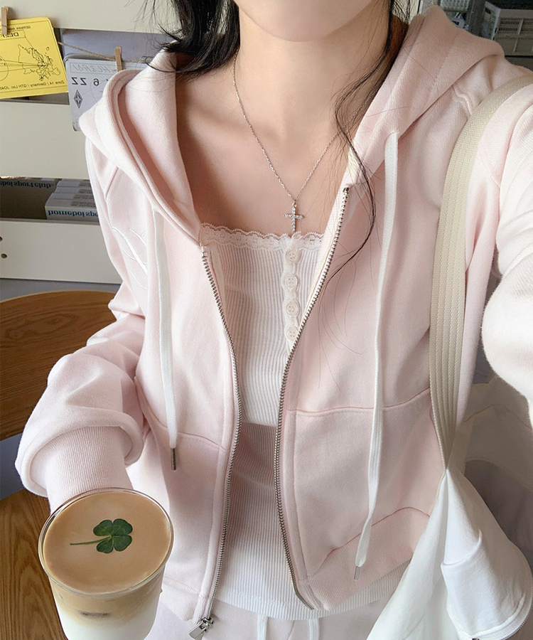 レーススリムボタンキャミソール IVORY