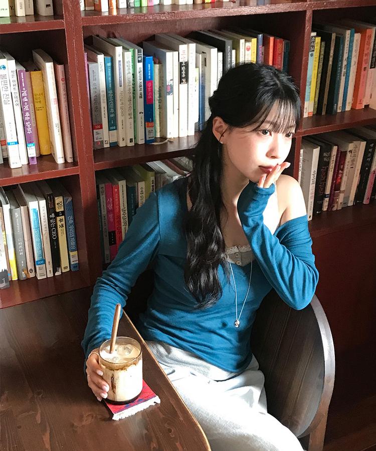 レーススリムボタンキャミソール MELANGE