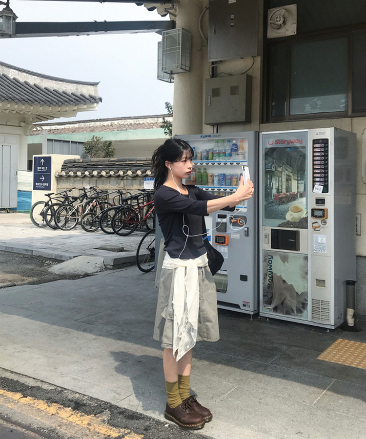 カーゴミディスカート KHAKI