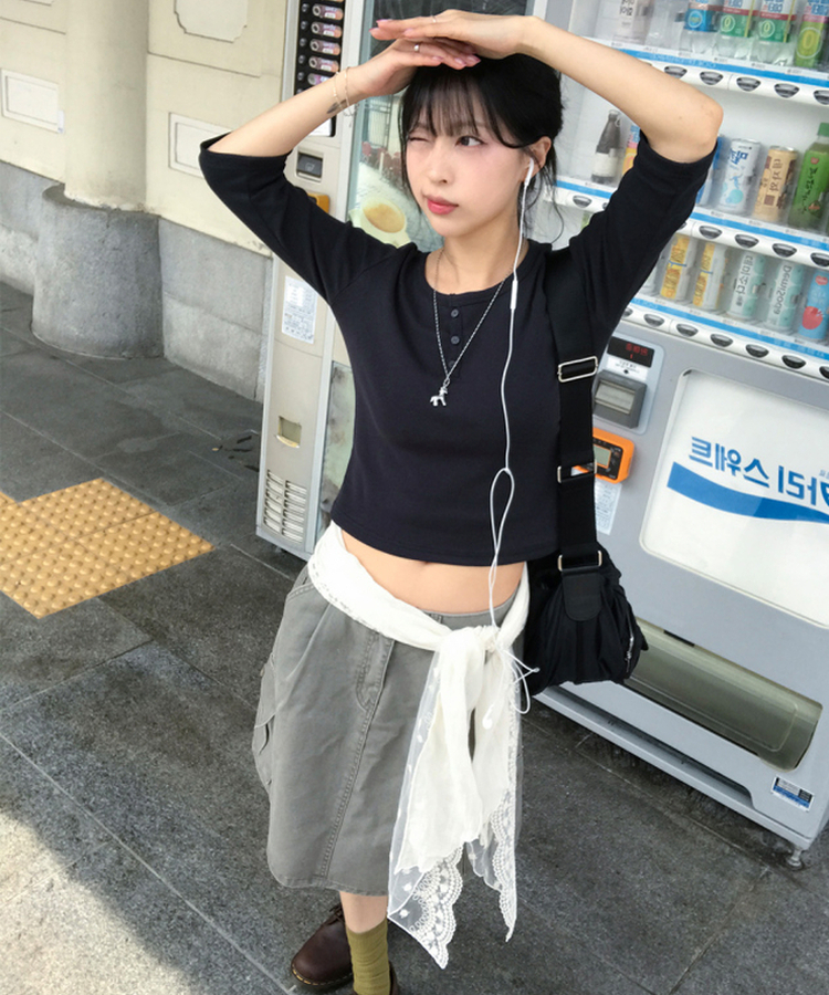 カーゴミディスカート KHAKI