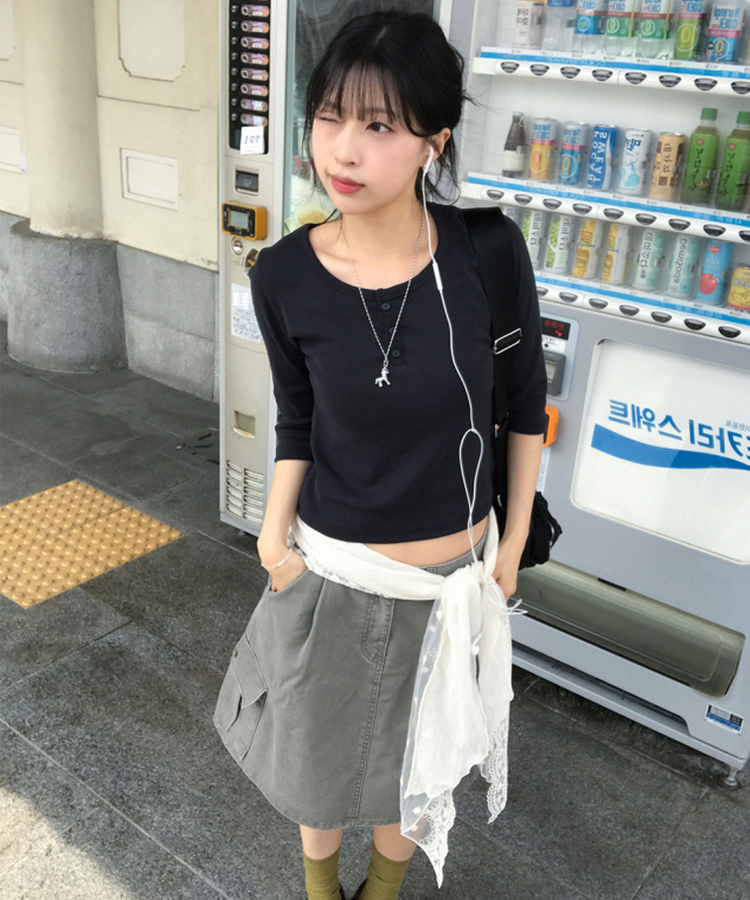 カーゴミディスカート KHAKI