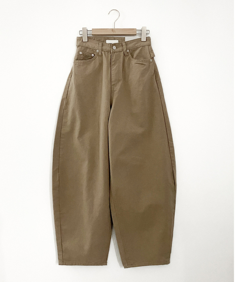 アイレットカーブドコットンパンツ