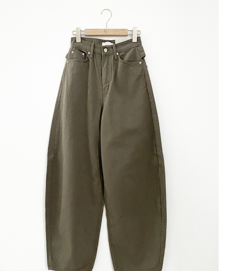 アイレットカーブドコットンパンツ