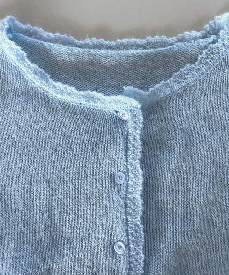 レースラウンドニットカーディガン(6color)