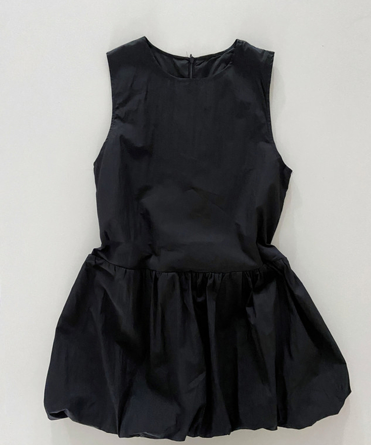 バルーンノースリーブミニワンピース