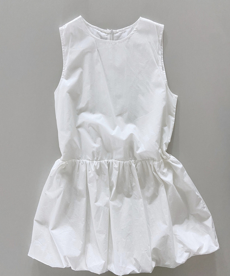 バルーンノースリーブミニワンピース