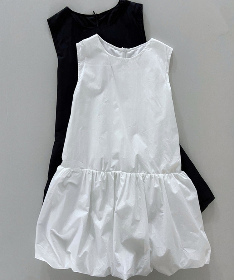 バルーンノースリーブミニワンピース