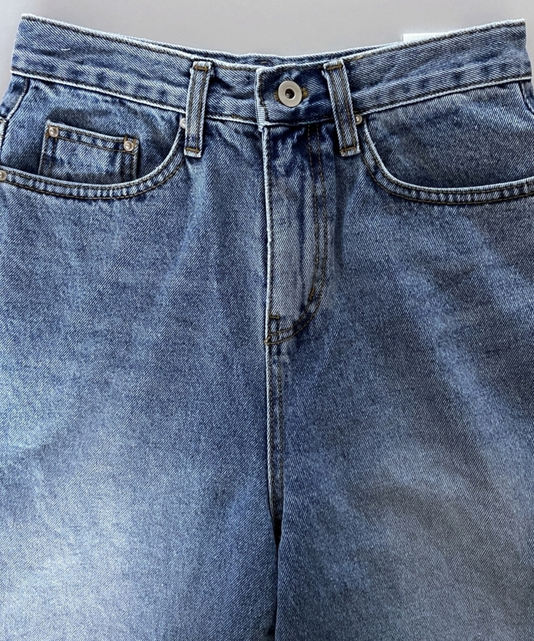 クラシックセミストレートデニムパンツ