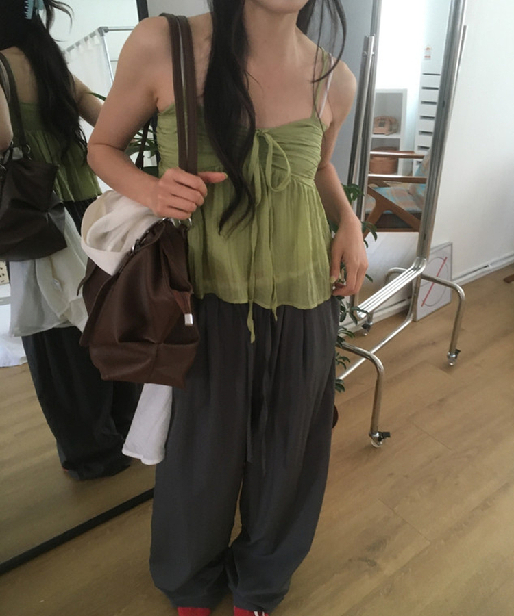 フェイクレザーレザーバッグ BROWN