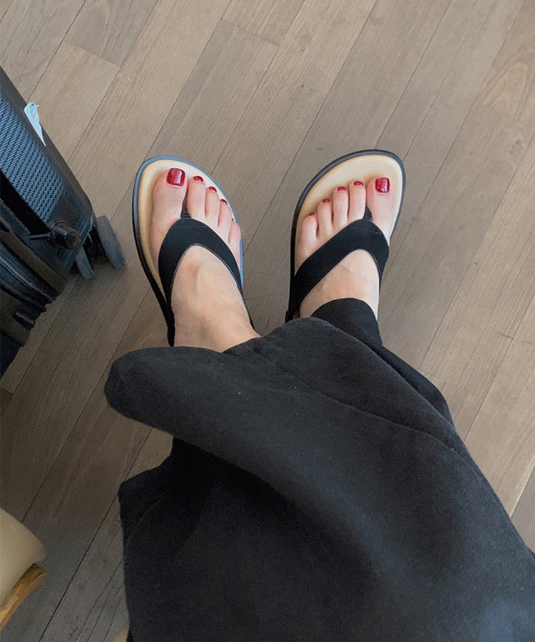 スエードクラシックサンダル BLACK