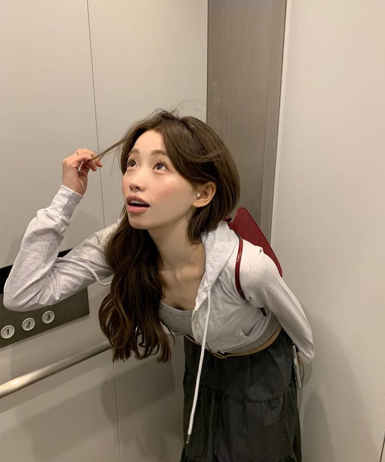 チェックティアードロングスカート BLACK