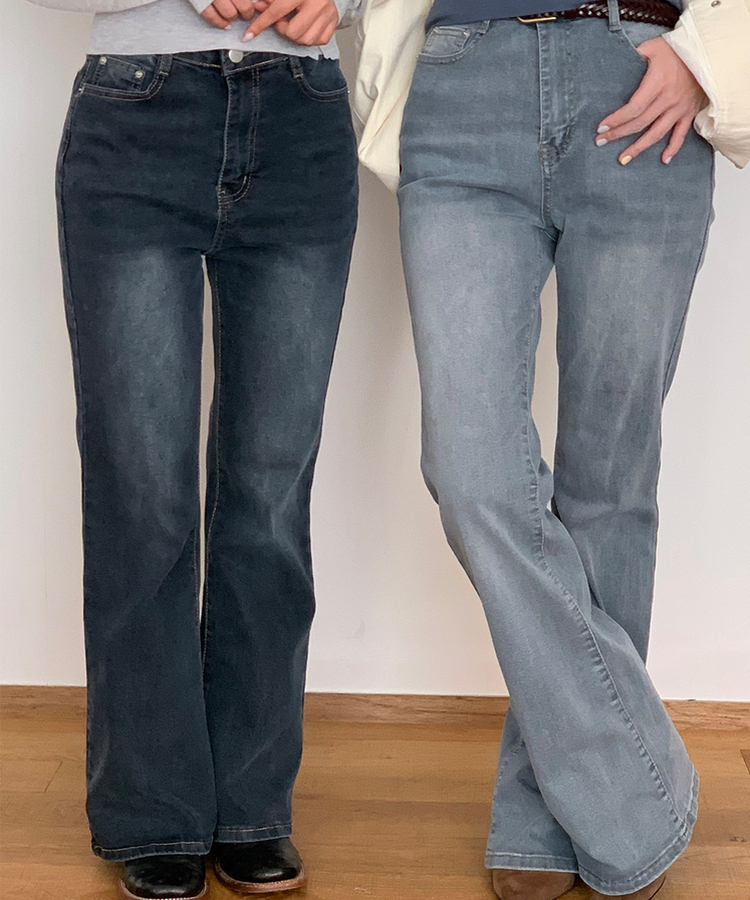 【丈別】ブーツカットデニムパンツ(6color) LIGHT BLUE