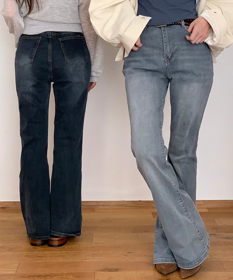 【丈別】ブーツカットデニムパンツ(6color) LIGHT BLUE