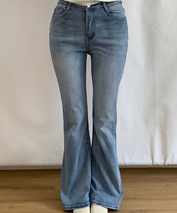 【丈別】ブーツカットデニムパンツ(6color) LIGHT BLUE