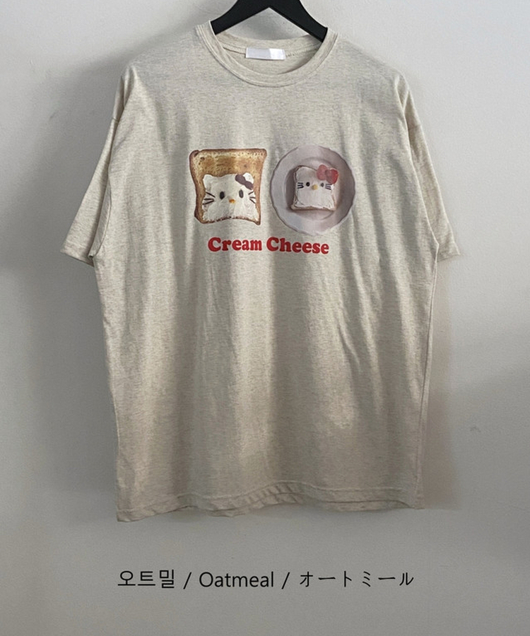ボクシーフィットプリント半袖Tシャツ