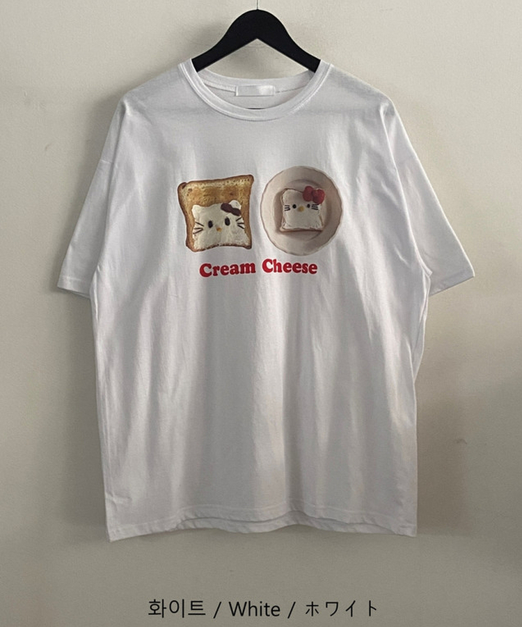 ボクシーフィットプリント半袖Tシャツ