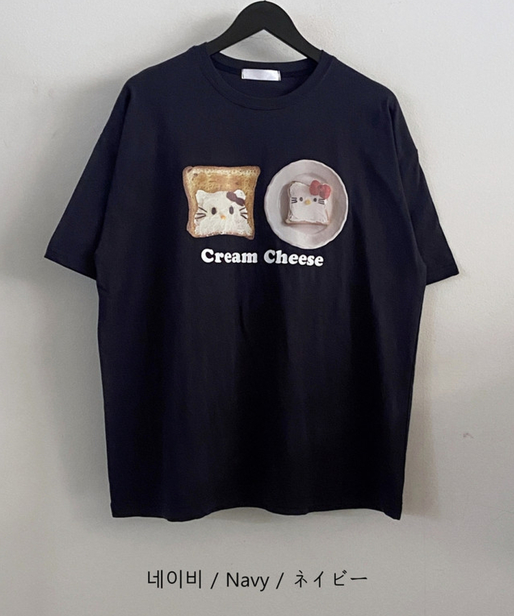 ボクシーフィットプリント半袖Tシャツ