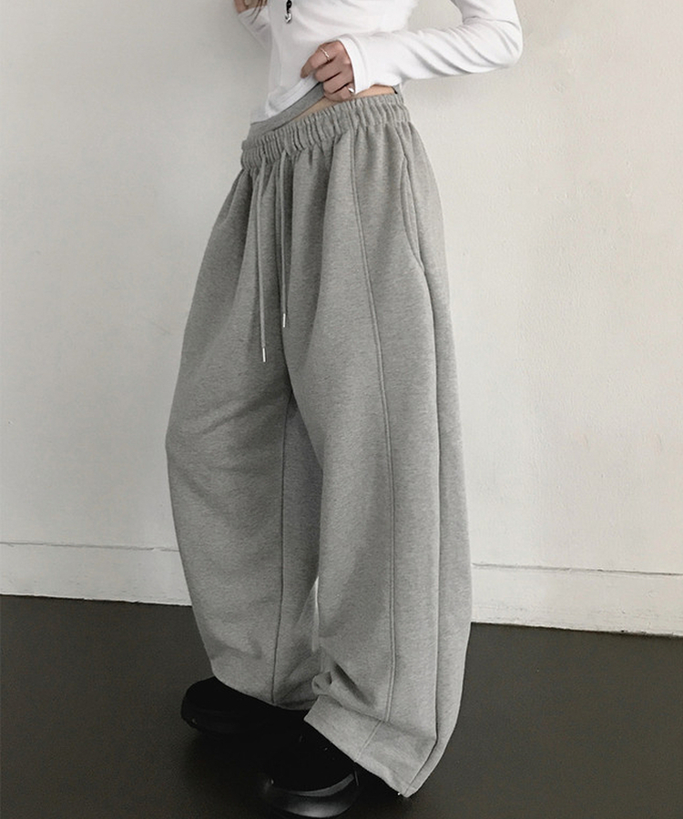 バンディングワイドトレーニングパンツ(6color) MERANGE GRAY