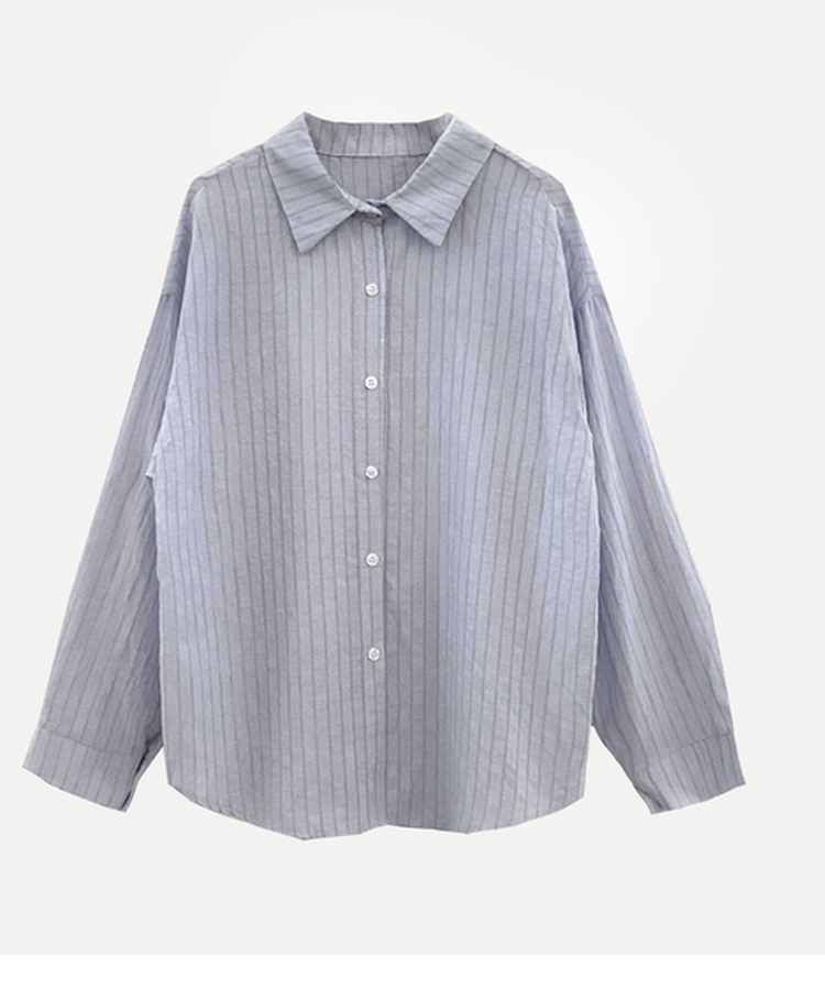 ルーズフィットストライプシャツ