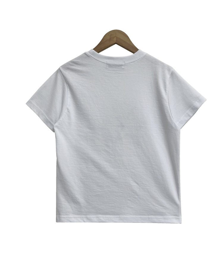 チェックスターパッチ半袖Tシャツ