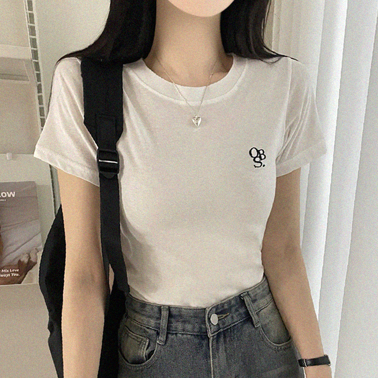 ロゴベーシック半袖Tシャツ(5color) WHITE