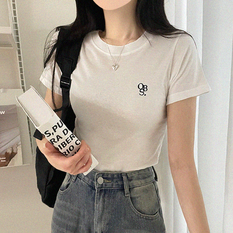 ロゴベーシック半袖Tシャツ(5color) WHITE