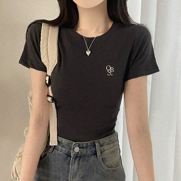 ロゴベーシック半袖Tシャツ(5color) CHARCOAL